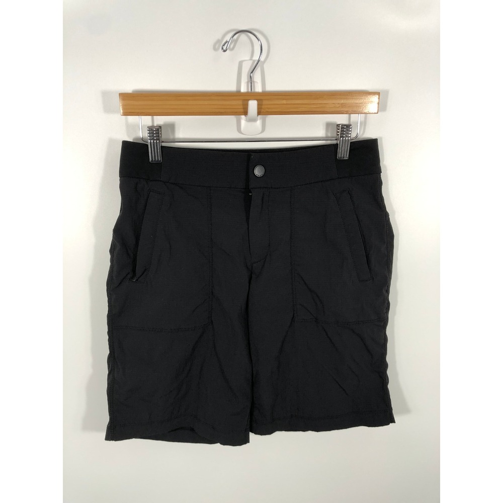 Athleta Trekkie Bermuda 2.0 Shorts Womens 2 Black Outdoor Hiking Camping Layer